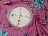 فرنی سیب و گلاب