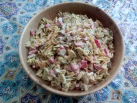 سالاد ماکارونی با سس مایونز خانگی