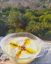 فرنی سیب و گلاب