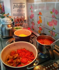 خورشت مرغ و هویج