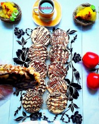 کیک ساندویچی با فیلینگ شکلات ،بسیار خوشمزه