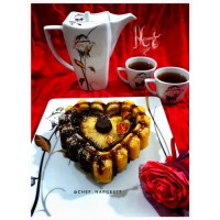 کیک ماست سه رنگ