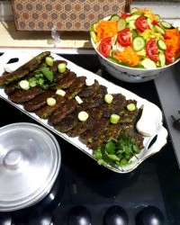 کوکو سبزی شام دیشب جاتون سبز دوستان عزیزم