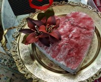 کیک قلبی شکلاتی