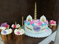 کیک یونیکورن تولدآبجی بزرگه❤