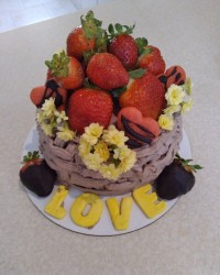 کیک شکلاتی گرد