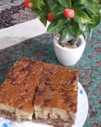 کیک دورنگ من ❤