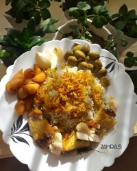 ماهی با مخلفات