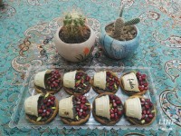 بیسکوییت شکلاتی اناری (ویژه یلد) شاد باشید و ایام به کام???? بیسکوییت-شکلاتی-اناری یلدا