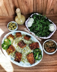 شوید پلو با ماهی