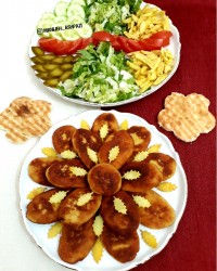 کوکوی لپه و مرغ