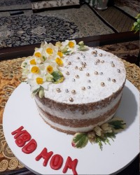 کیک اسفنجی (عریان)