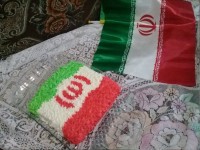 کیک پرچم ایران عزیز