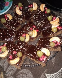 کیک شکلاتی گاناش