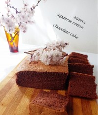 کیک ژاپنی پنبه ایی شکلاتی