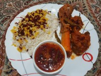 زرشک پلو با ماهیچه