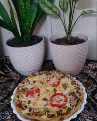 پیتزا بدون فر و بدون خمیرمایه