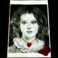 پاستیل خونگی روز عشق وطراحی نازم با سیاه قلم