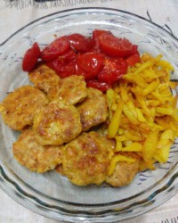 ناهار عجله ای من کباب تابه ای مرغ