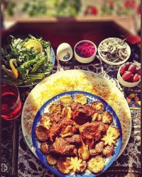 خورشت کدو سبز با ماهیچه