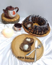 کیک سوپرایز نارگیلی