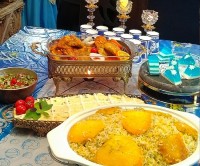 شام تولد و روز مهندس (شوید پلو مرغ، الویه، ژله)