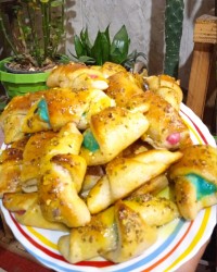 تدارکات روز پدر دانمارکی دونات شیرینی آردی