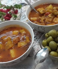 بادمجان بز واش (غذای محلی)