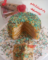 کیک یخچالی کارامل