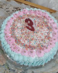 کیک تولد دختر گلم