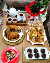 کیک مرمری