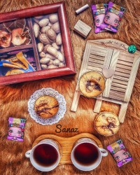 کاپ کیک مرمری با دستور مامی کیارش کیارای عزیزم