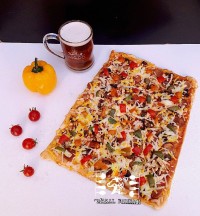 پیتزا با خمیر ده دقیقه ای