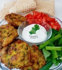 کوکو سیب زمینی با پیازچه وجعفری