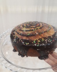 کیک شکلاتی قابلمه ای