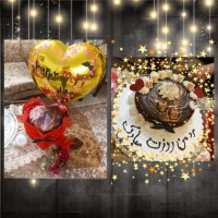 قلب سورپرایز کهکشــانـــے وکیک شکلاتـــے