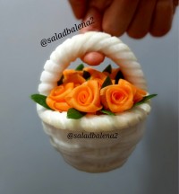 سبد گل با شلغم