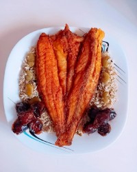 سبزی پلو باماهی