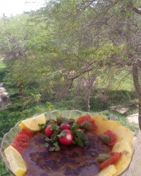 کباب تابه ای با رویه سبزیجات