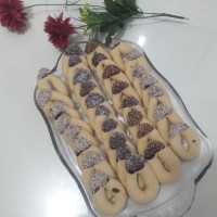 شیرینی اشکی (نعلی))با روغن مایع