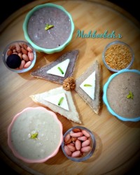 کره بادام زمینی ساده و کاکائویی کره کنجد