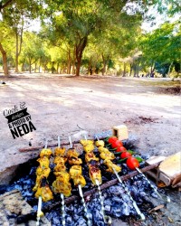 جوجه کباب زعفرانی