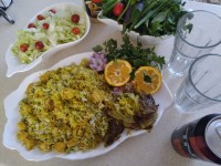 شویدباقالی با مرغ