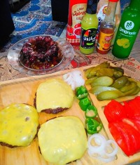 چیز برگر خانگی