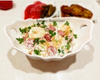 سالاد سیب زمینی ،سوسیس