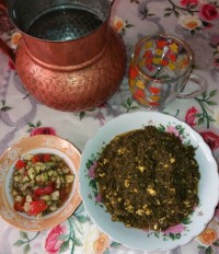 ترشه تره غذای گیلانی خوشمزه