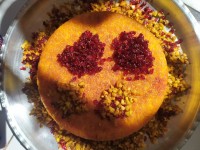 ته چین مرغ و بادمجان