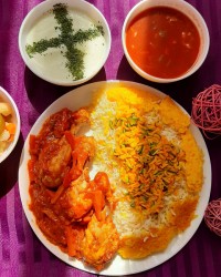 پلو مرغ ربی