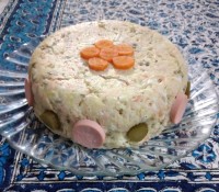 سالاد الویه خودم پز شام ۱۷اسفند۱۳۹۹