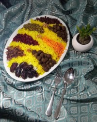 تزیین عدس پلو مجلسی??